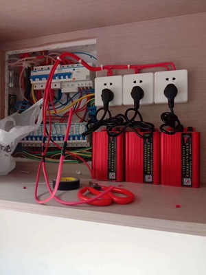 重庆电超人数码智能节电器在装修公司某地的安装案例